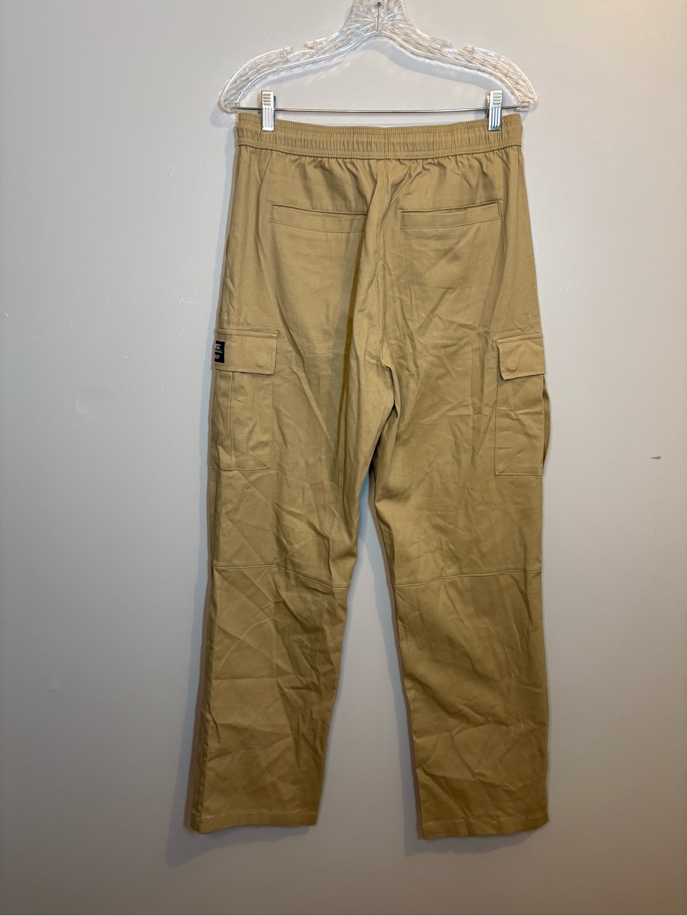 Wesc Men's Medium Women's Large Khaki Cargo Pants Drawstring Waist Gorpcore Hik - Picture 8 of 13